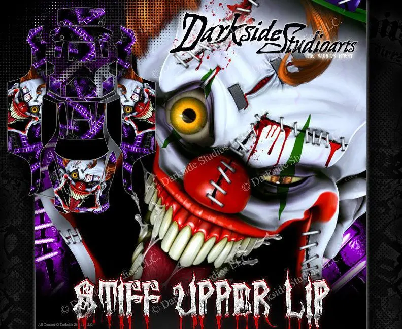 'Stiff Upper Lip' Graphics Kit Fits Traxxas Rustler Body # Tra3714 2Wd Purple Edition 2
