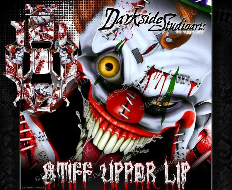 'Stiff Upper Lip' Graphics Wrap Fits Traxxas X-Maxx Proline Ford Raptor, Chevy Silverado, Brute Bash & Stock Body 1