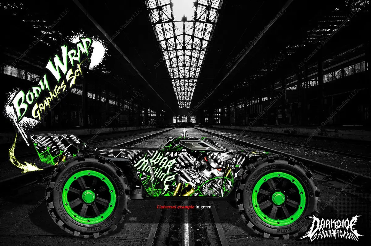 'War Machine' Graphics Wrap Fits Arrma Kraton Body # Ar406050 1