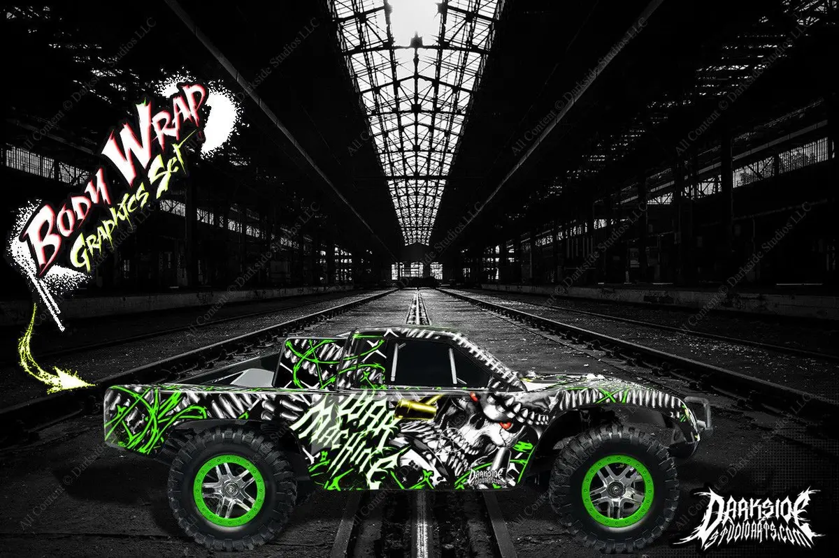 'War Machine' Graphics Package Fits Traxxas Slash 4X4 Oem Lexan Body # Tra6811 1