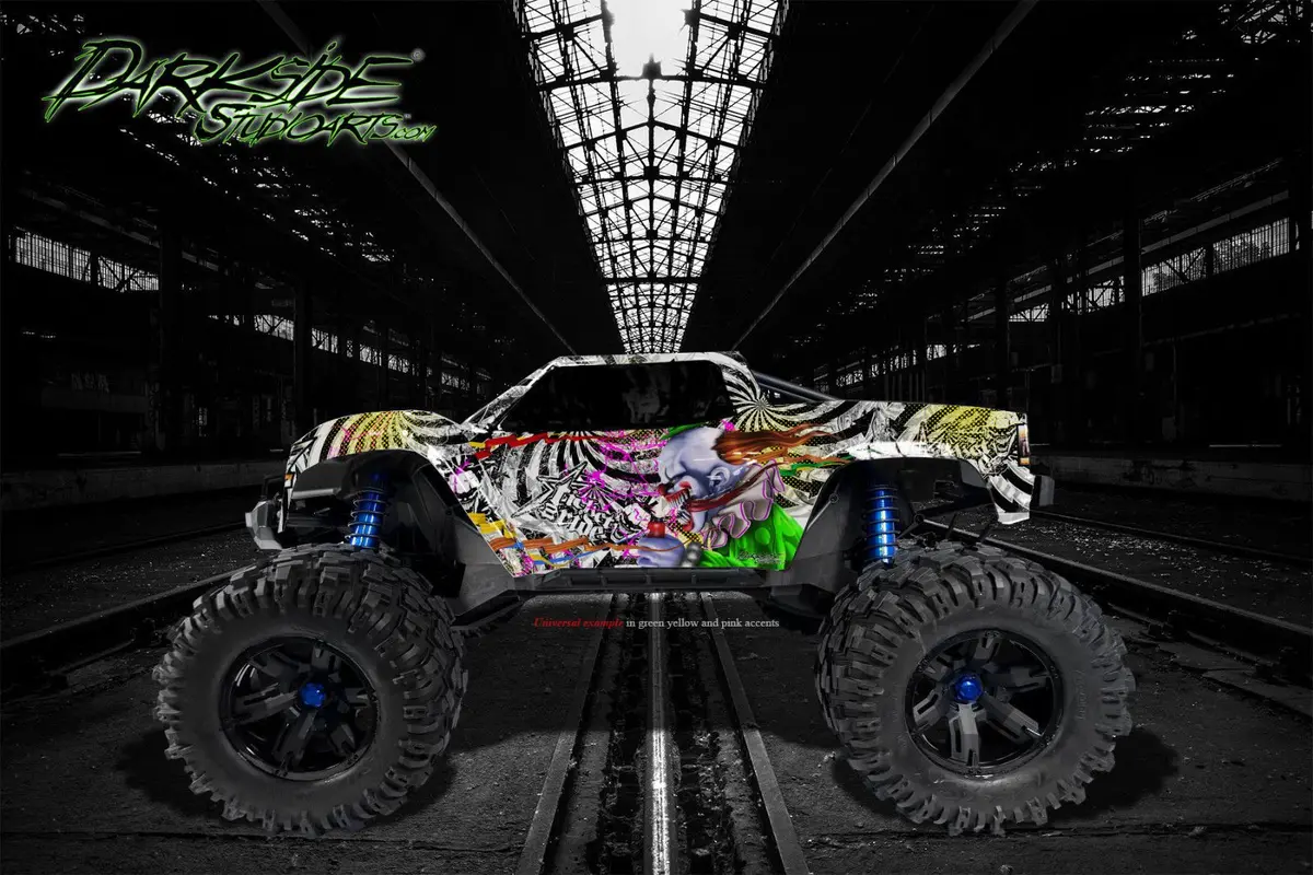 'Ticket To Ride' Graphics Wrap Fits Traxxas X-Maxx Proline Ford Raptor, Chevy Silverado, Brute Bash & Stock Body 1