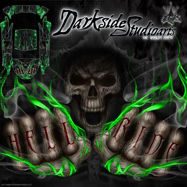 'Hell Ride' Graphics Skin Fits Axial Exo 1/10 Lexan Body Panels # Ax04030 1