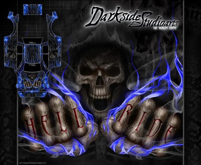 'Hell Ride' Graphics Wrap Decals Fits Tra3911 Oem Body Parts Traxxas E-Maxx 1