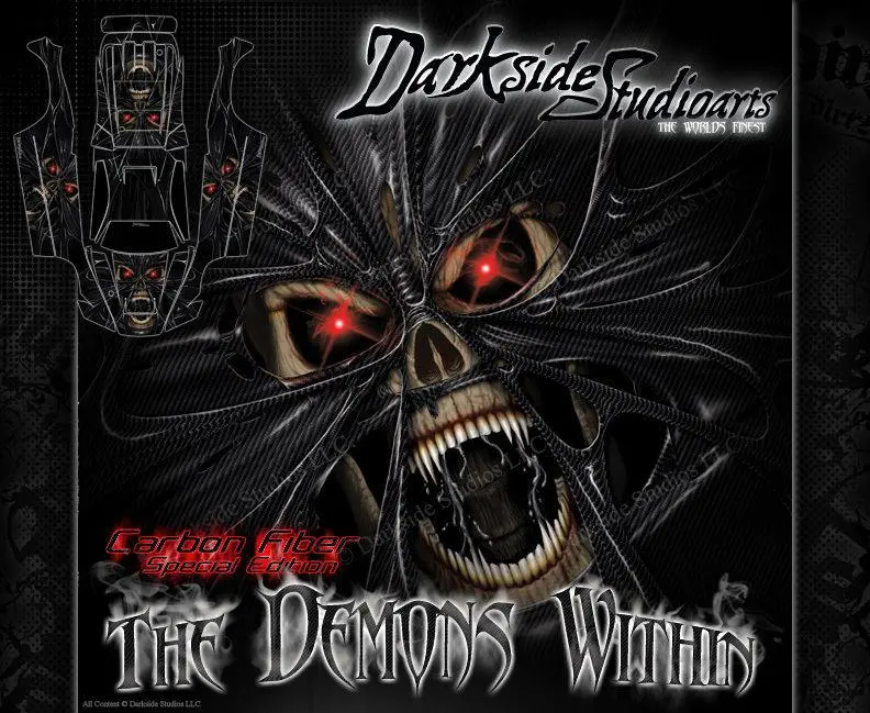 'The Demons Within' Graphics Skin Kit Fits Traxxas E-Revo Graphics Wrap Decals For Body # Tra5611 1