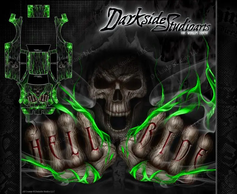 'Hell Ride' Graphics Wrap Decals Fits Tra3911 Oem Body Parts Traxxas E-Maxx 1