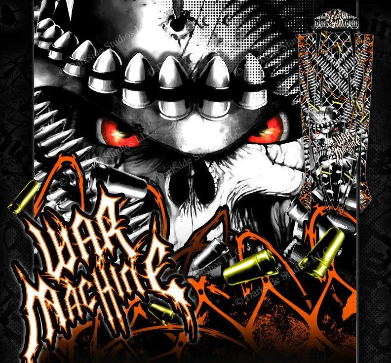 'War Machine' Graphics Skin Decal Kit Pre-Cut To Fit Traxxas Spartan Boats 1
