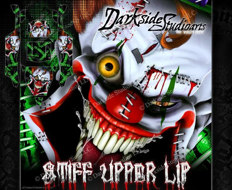 'Stiff Upper Lip' Wrap Decal Skin Kit For Axial Yeti Monster Buggy 1/8 Body # Ax31039 1