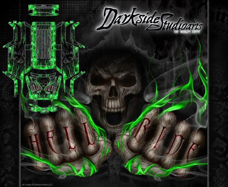 'Hell Ride' Graphics Skin Decal Kit Fits Traxxas Summit 1/10 Body Parts 2