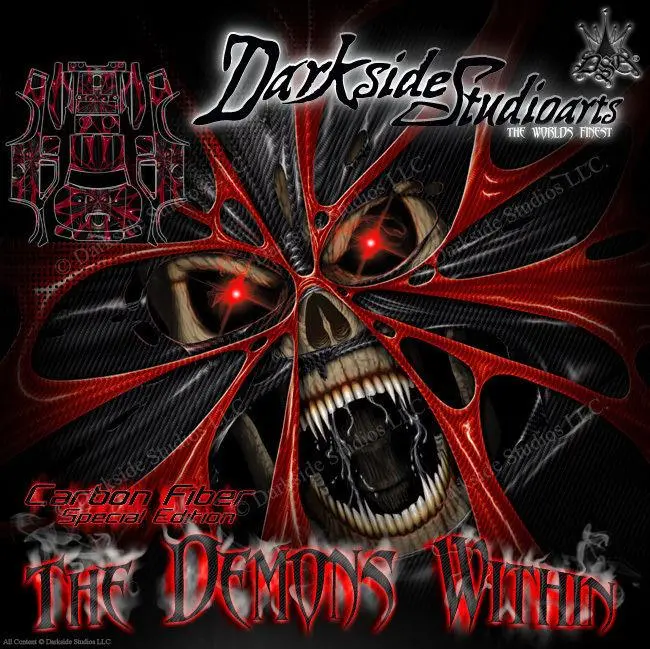'The Demons Within' Wrap Graphics Kit Skin Hop Up Set Fits Losi Xxx-Sct # Losb8087 1