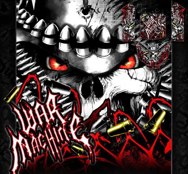 'War Machine' Themed Body Graphic Skin Kit Fits Axial Rr10 Bomber Panels # Ax90053 1