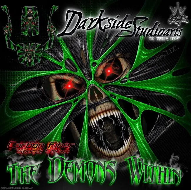 'The Demons Within' Graphics Wrap Hop Up Cecal Kit Fits Axial Wraith 1/10 Body Panel Set # Ax04027 1
