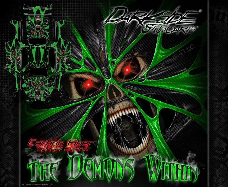 'The Demons Within' Graphics Wrap Fits Traxxas X-Maxx Proline Ford Raptor, Chevy Silverado, Brute Bash & Stock Body 1
