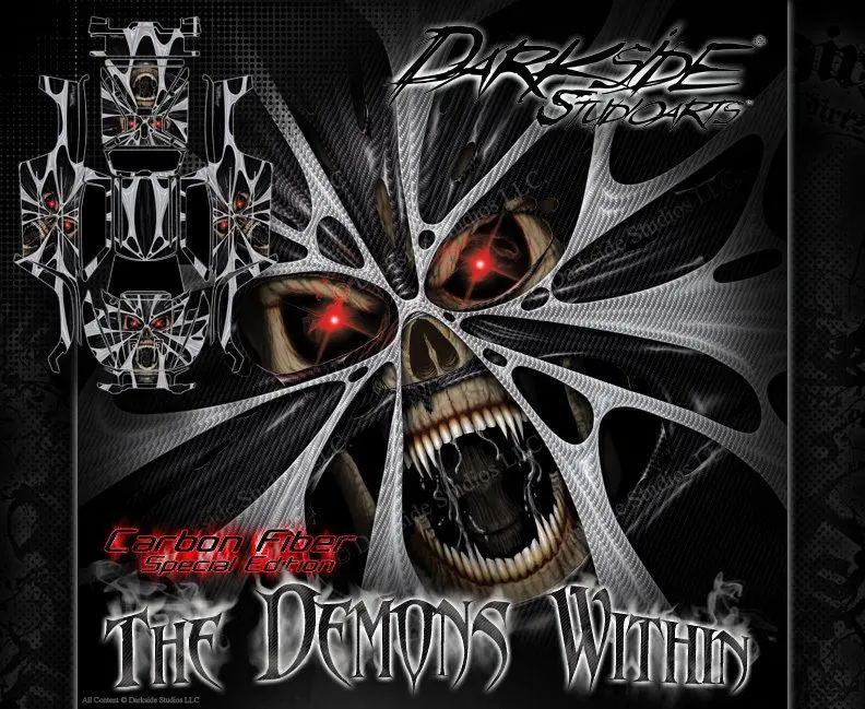 'The Demons Within' Graphics Wrap Fits Traxxas X-Maxx Proline Ford Raptor, Chevy Silverado, Brute Bash & Stock Body 1