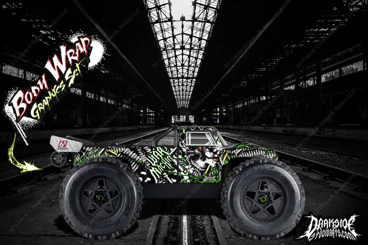 'War Machine' Themed Graphics Skin Kit For Arrma Outcast Truck Body # Ar406086 1