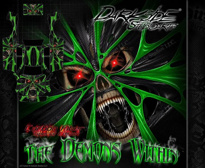 'The Demons Within' Graphics Wrap Decals Fits Tra3911 Oem Body Parts On Traxxas E-Maxx 1