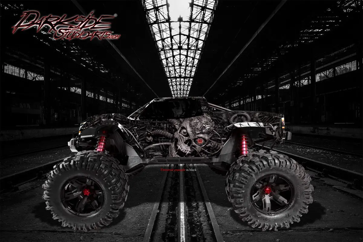 'Machinehead' Graphics Wrap Fits Traxxas X-Maxx Proline Ford Raptor, Chevy Silverado, Brute Bash & Stock Body 1