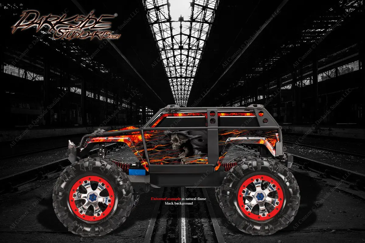 'Hell Ride' Graphics Skin Decal Kit Fits Traxxas Summit 1/10 Body Parts 1