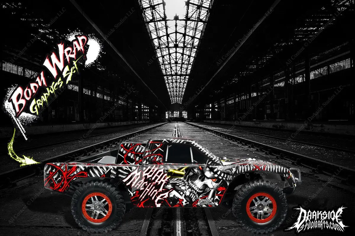 'War Machine' Graphics Package Fits Traxxas Slash 4X4 Oem Lexan Body # Tra6811 1