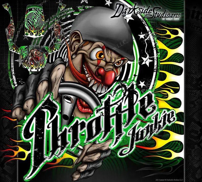 'Throttle Junkie' Body Panel Hop Up Graphics Skin Kit Fits Axial Wraith Lexan Panel Set # Ax04027 1