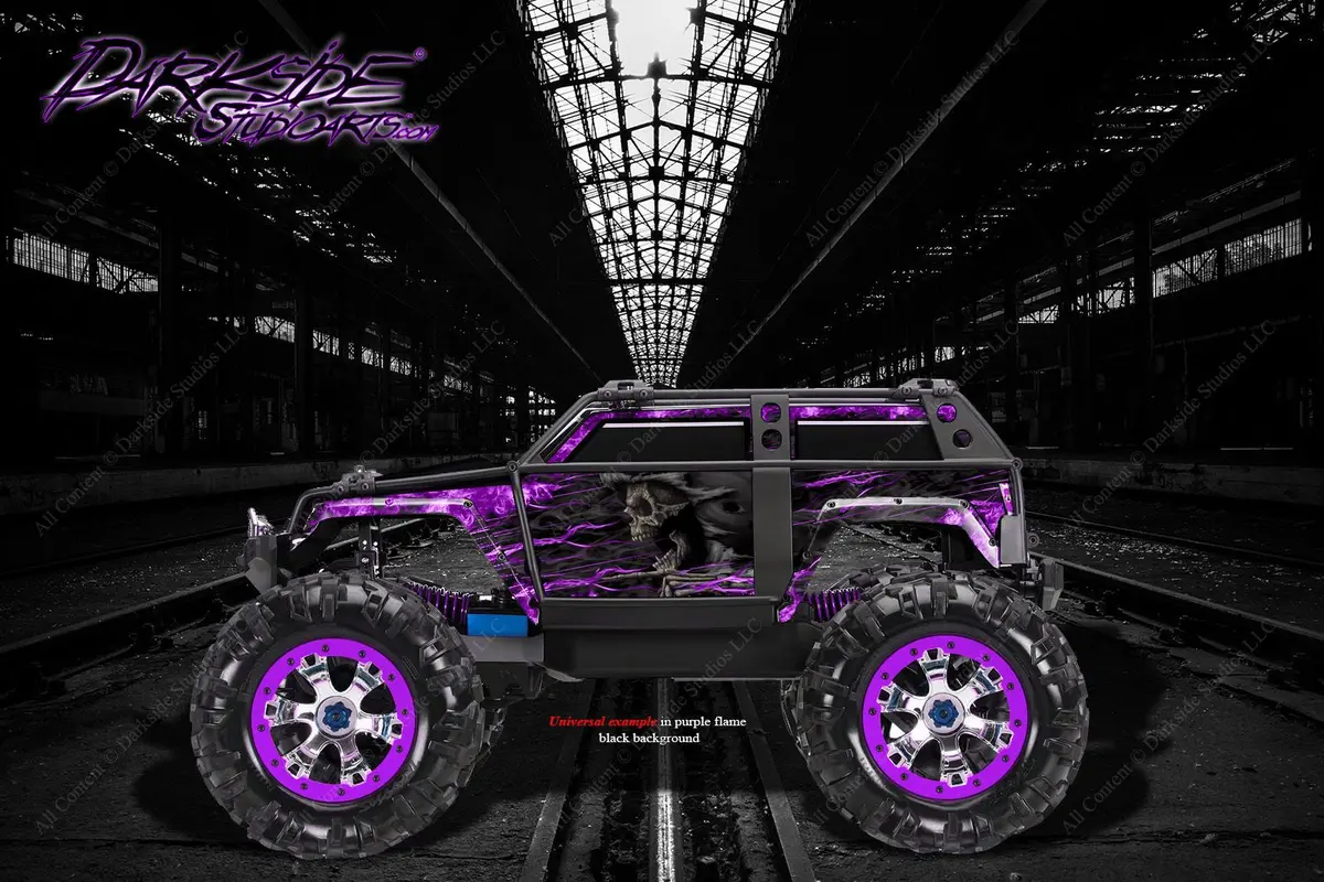 'Hell Ride' Graphics Skin Decal Kit Fits Traxxas Summit 1/10 Body Parts 1