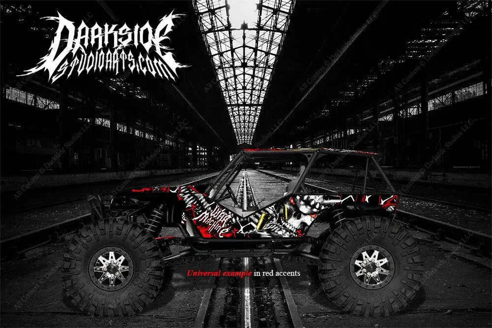 'War Machine' Graphics Wrap Hop Up Decal Kit Fits Axial Wraith 1/10 Body Set # Ax04027 1