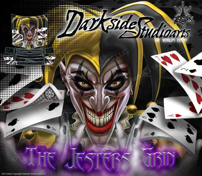 Redcat Rampage Truck Wrap Graphic Decals "The Jesters Grin" Fits Oem 1/5 Body 1