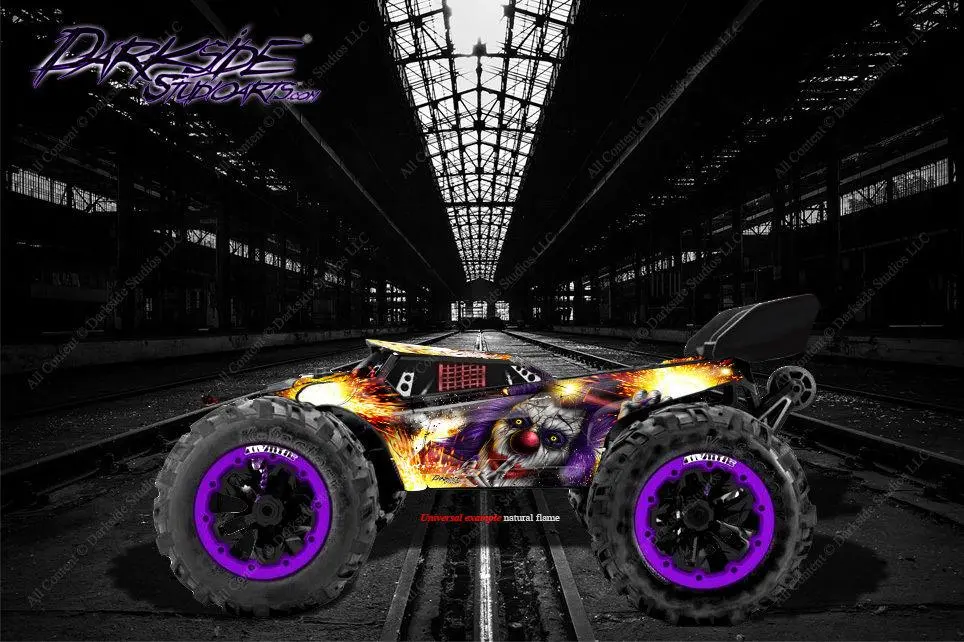 Redcat Racing Tr-Mt8e Wrap Graphics Decals "Pyro" Fits Oem Body Parts 1
