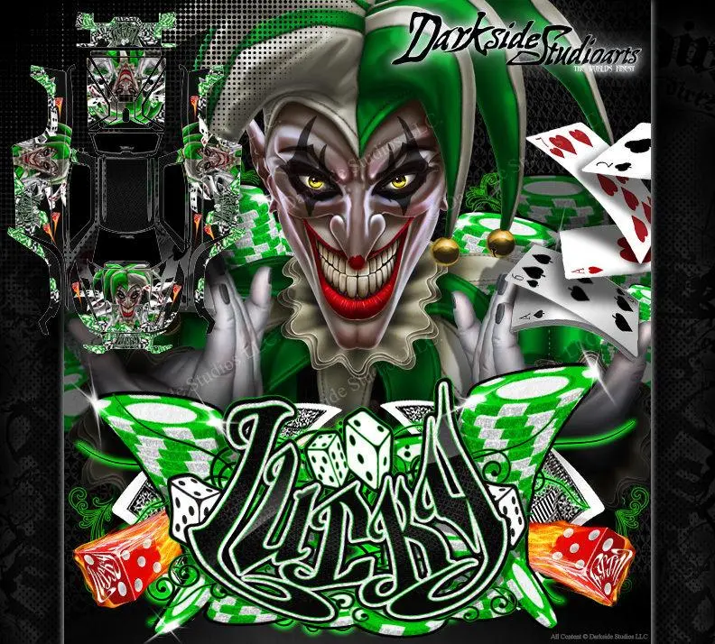 'Lucky' Graphics Wrap Fits Traxxas X-Maxx Proline Ford Raptor, Chevy Silverado, Brute Bash & Stock Body 1