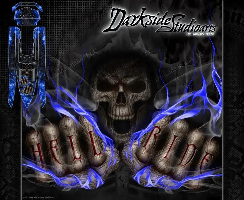 'Hell Ride' Hop-Up Graphics Skin Kit Fits Pro-Boat Shockwave 36 # Prb2050t 1