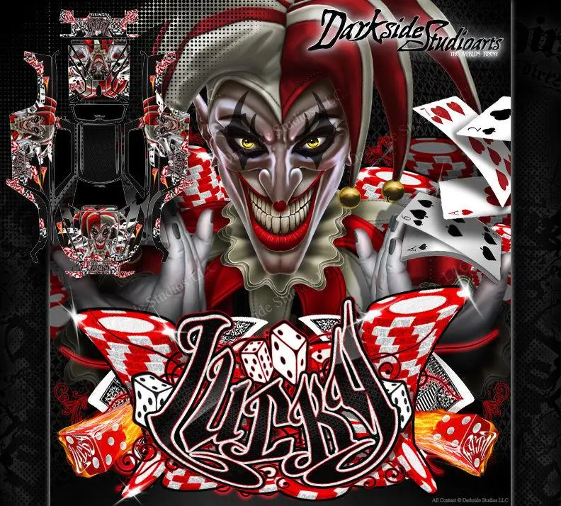 'Lucky' Graphics Wrap Fits Traxxas X-Maxx Proline Ford Raptor, Chevy Silverado, Brute Bash & Stock Body 1