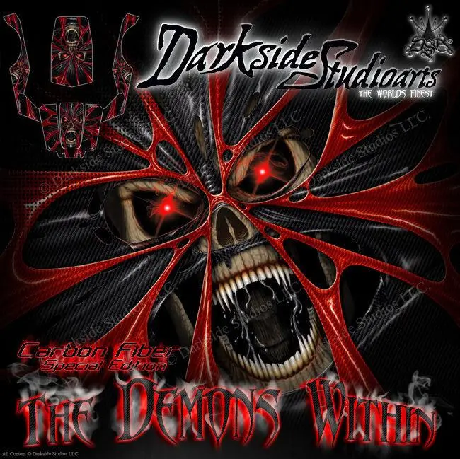 'The Demons Within' Graphics Wrap Hop Up Cecal Kit Fits Axial Wraith 1/10 Body Set # Ax04027 1