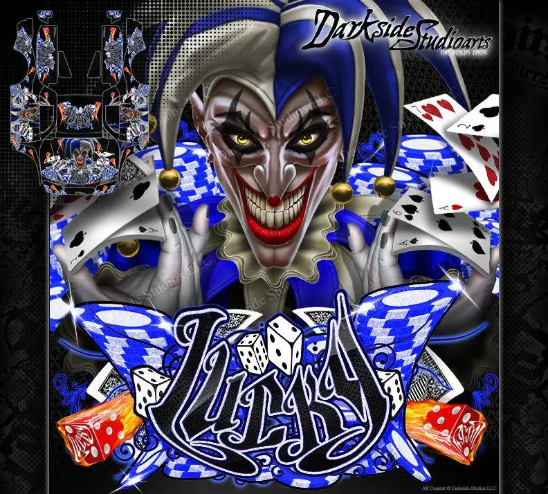 'Lucky' Joker Themed Graphics Kit Fits Losi 5Ive-T Body # Losb8105 1