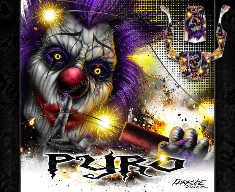 'Pyro' Skin Hop Up Graphics Kit Fits Axial Wraith 1/10 Body Panel Set # Ax04027 1