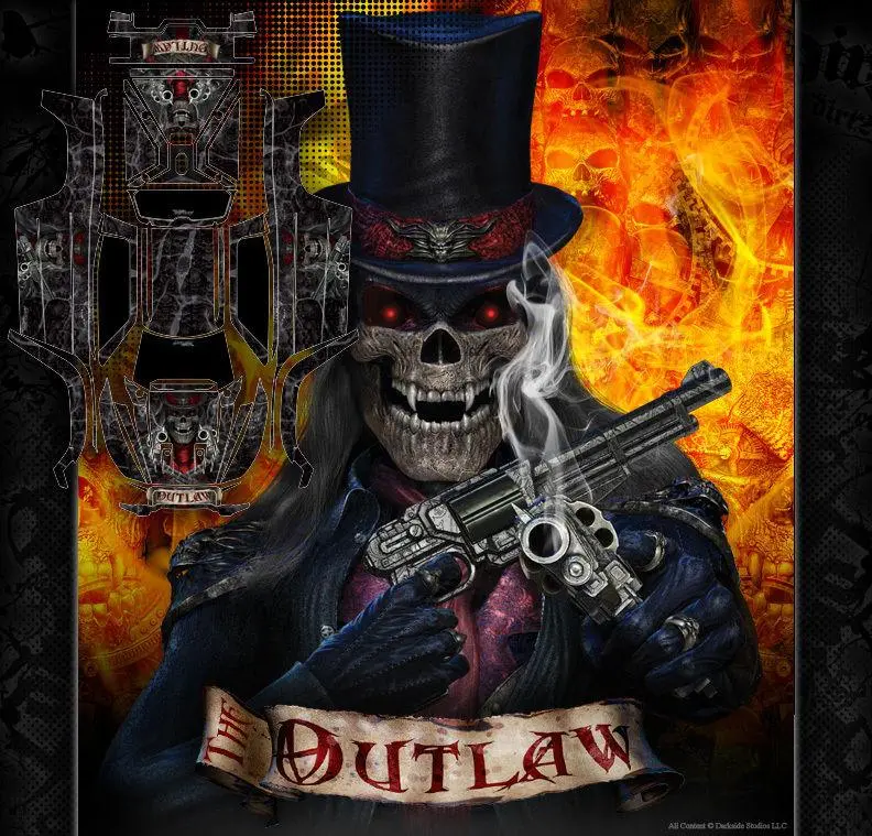 'The Outlaw' Graphics Wrap Fits Traxxas X-Maxx Proline Ford Raptor, Chevy Silverado, Brute Bash & Stock Body 1