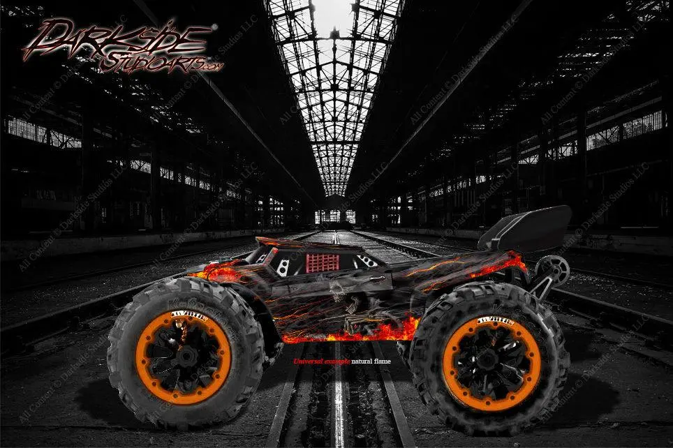 Redcat Racing Tr-Mt8e Wrap Graphics Decals "Hell Ride" Fits Oem Body Parts 1