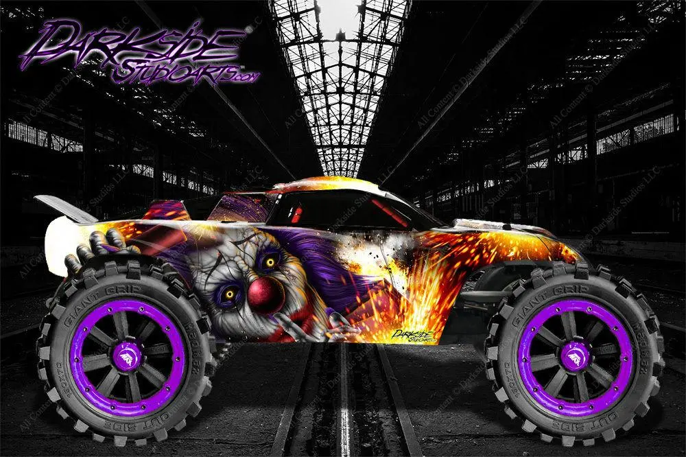 'Pyro' Graphics Skin Kit Fits Traxxas Rustler Lexan Body # Tra3714 1