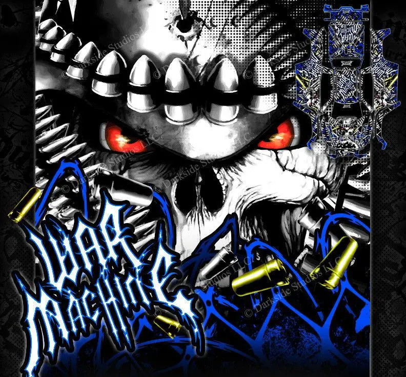 'War Machine' Graphics Wrap Fits Traxxas X-Maxx Proline Ford Raptor, Chevy Silverado, Brute Bash & Stock Body 1