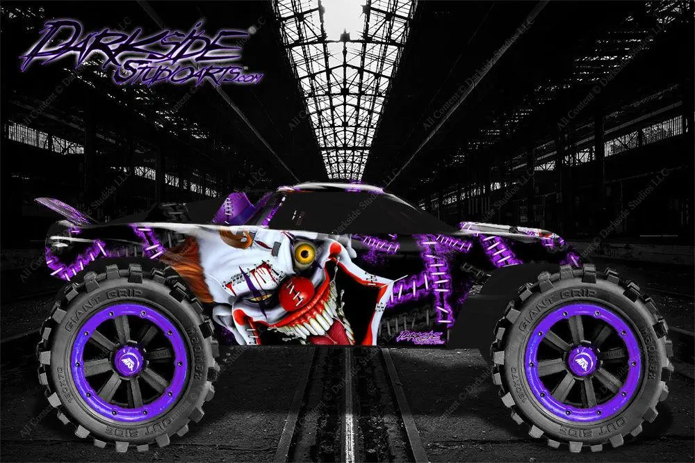 'Stiff Upper Lip' Graphics Kit Fits Traxxas Rustler Body # Tra3714 2Wd Purple Edition 1