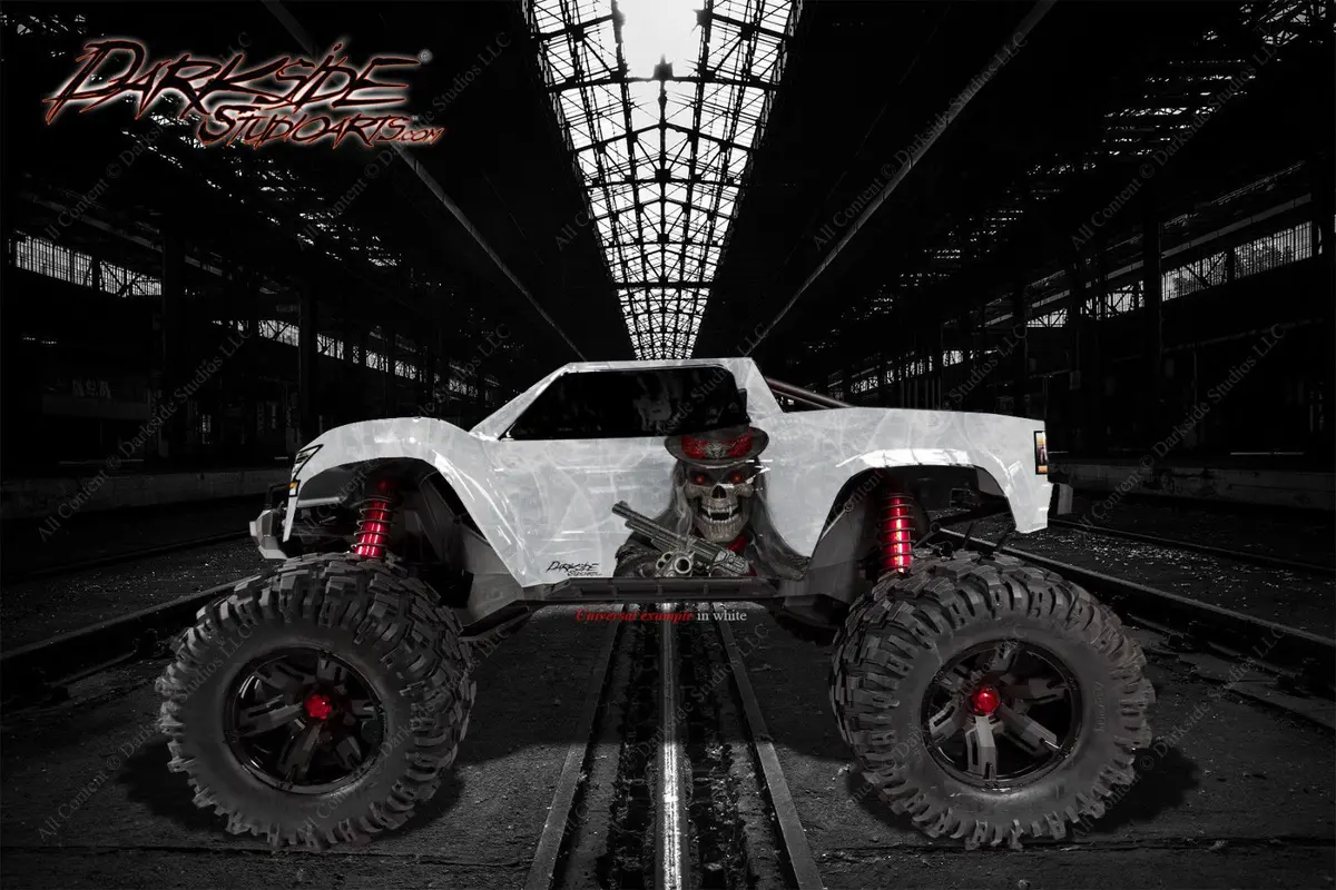 'The Outlaw' Graphics Wrap Fits Traxxas X-Maxx Proline Ford Raptor, Chevy Silverado, Brute Bash & Stock Body 1