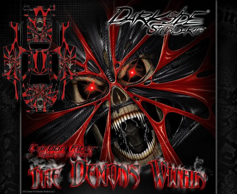 'The Demons Within' Graphics Wrap Fits Traxxas X-Maxx Proline Ford Raptor, Chevy Silverado, Brute Bash & Stock Body 1