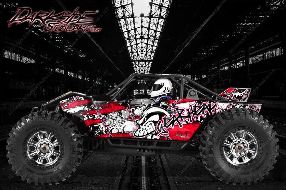 'Gear Head' Graphics Wrap Skin Fits Axial Yeti Monster Buggy Body Panels # Ax31039 1
