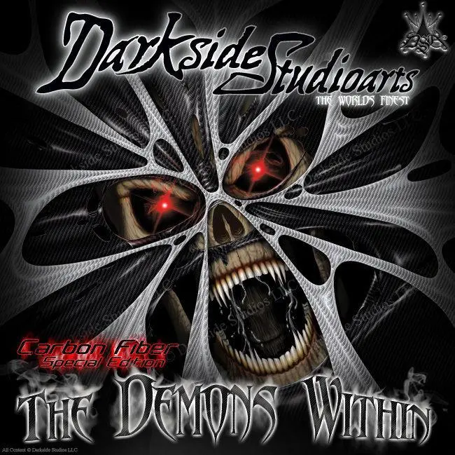 'The Demons Within' Hop Up Skin Wrap Kit Skulls Fits Losi 5Ive-T Turck Body # Losb8105 1