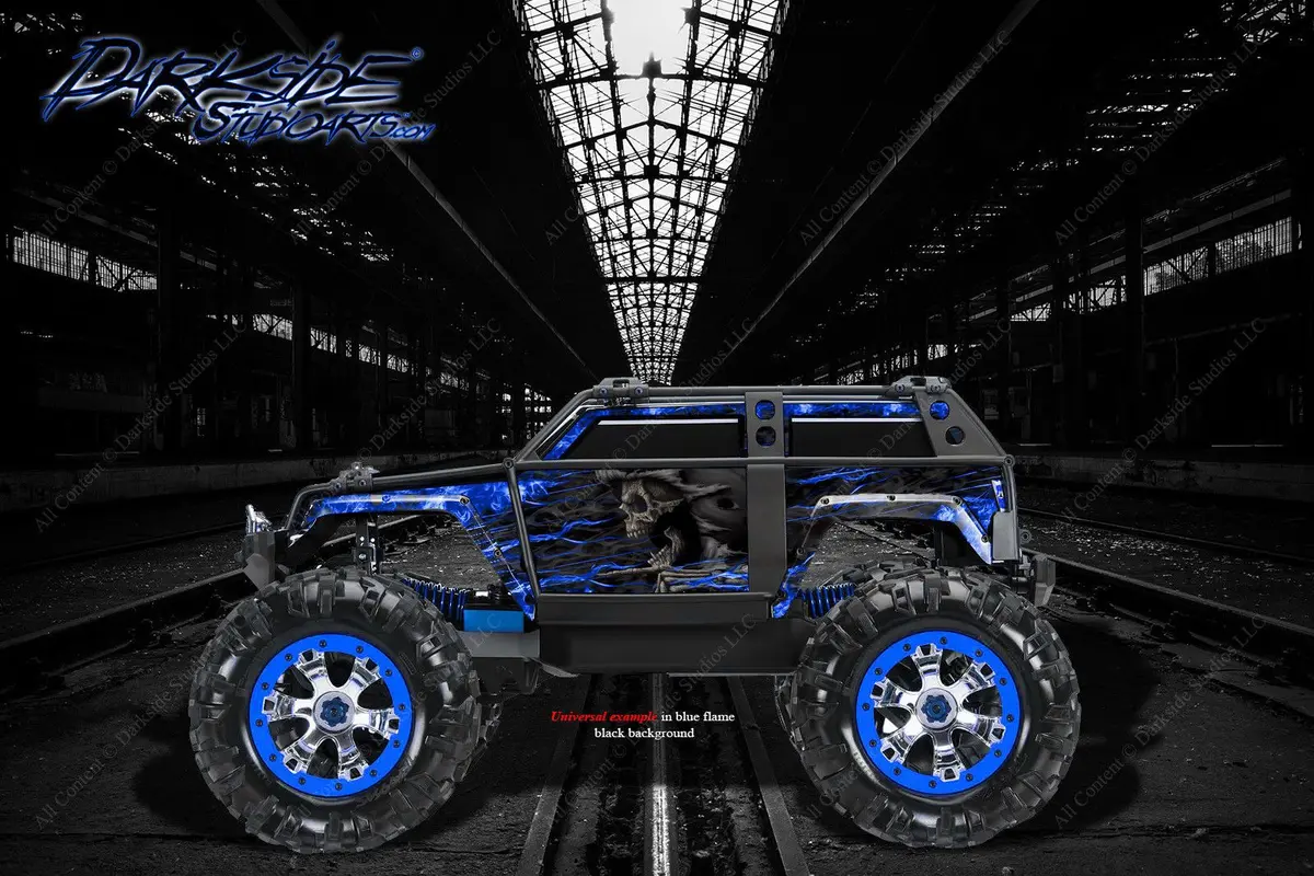 'Hell Ride' Graphics Skin Decal Kit Fits Traxxas Summit 1/10 Body Parts 1