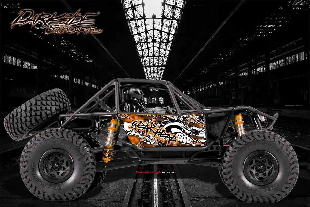 'Gear Head' Skin Wrap Kit Fits Axial Rr10 Bomber Body # Ax90053 1
