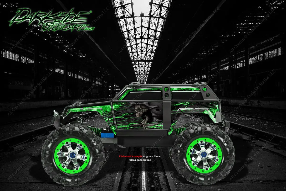 'Hell Ride' Graphics Skin Decal Kit Fits Traxxas Summit 1/10 Body Parts 1