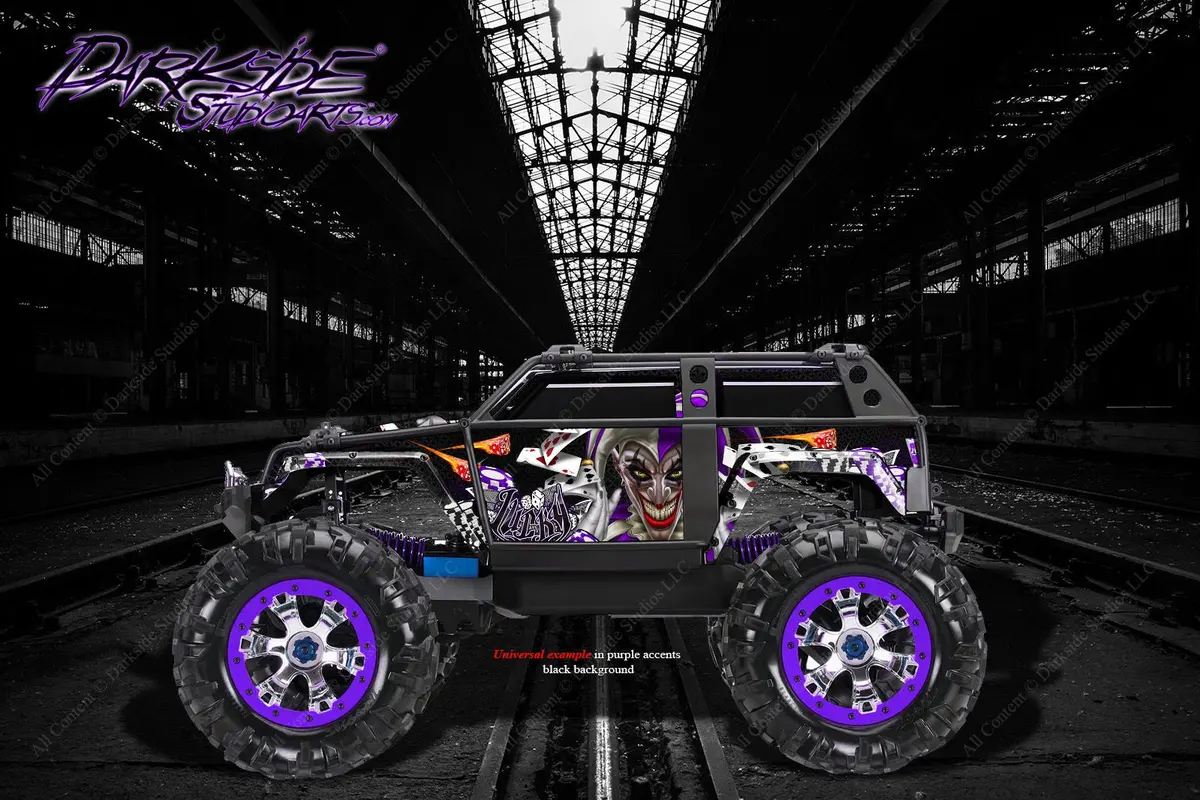 'Lucky' Graphics Skin Decal Kit Fits Traxxas Summit Body Parts 1