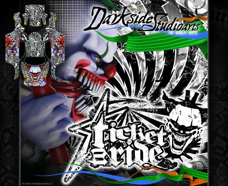 'Ticket To Ride' Graphics Wrap Skin Fits Traxxas Rustler Body # Tra3714 2Wd 1