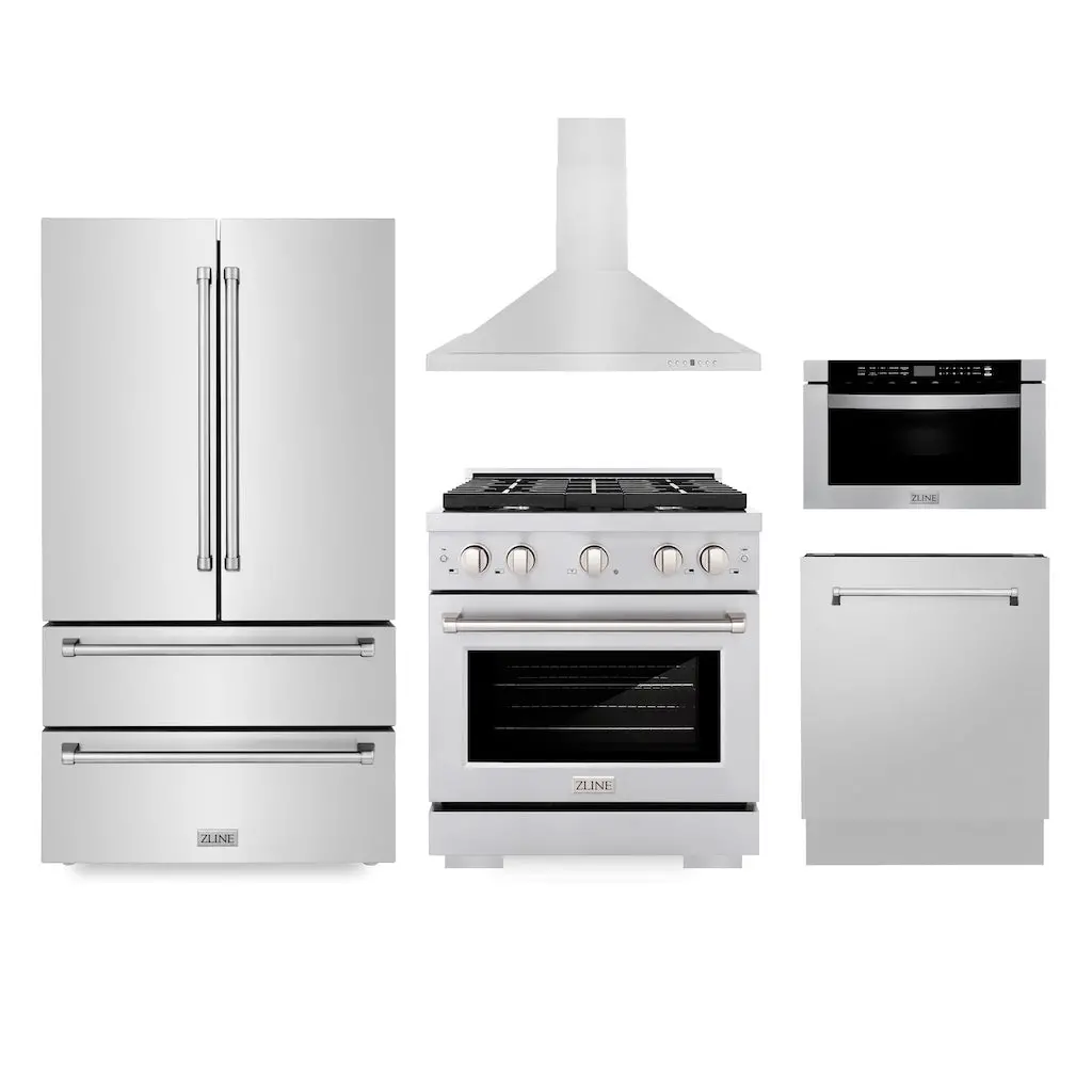 Z-Line Kitchen Packages Model 5Kpr-Sgrrh30-Mwdwv 1