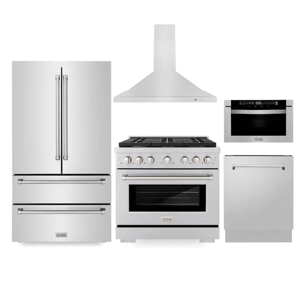 Z-Line Kitchen Packages Model 5Kpr-Sgrrh36-Mwdwv 1
