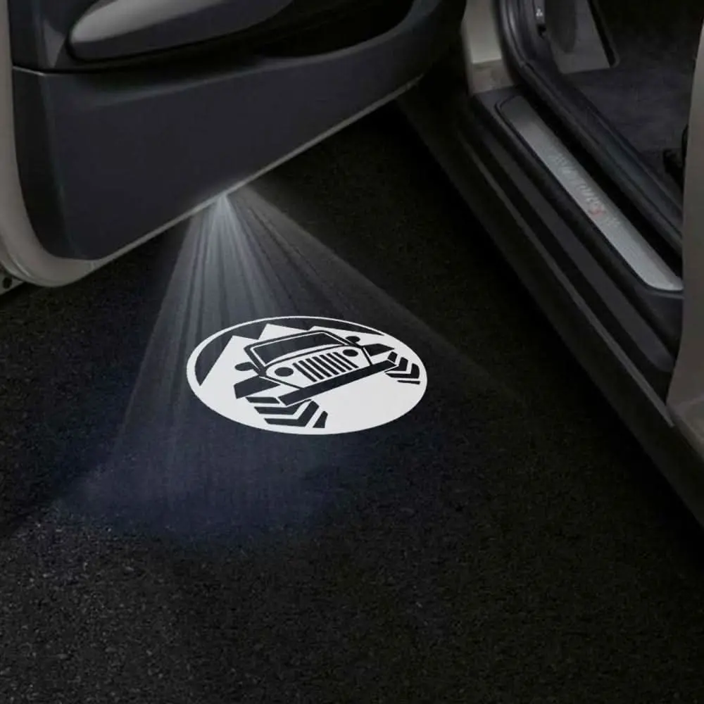 Jeep Cherokee Limited Premium Door Puddle Lights Multiple Designs 2014–2023 5
